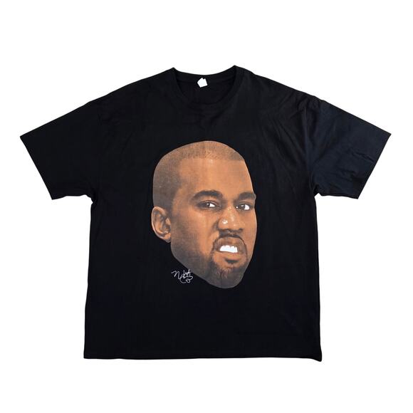 Kanye West Big Face Graphic T-Shirt 2XL New Without Tags Hip Hop Streetwear - Picture 1 of 5